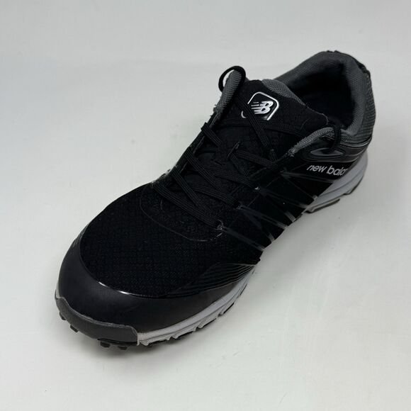 New Balance Minimus Spikeless Golf Shoes Mens 8 2E Wide Black Gray Waterproof - Picture 8 of 15